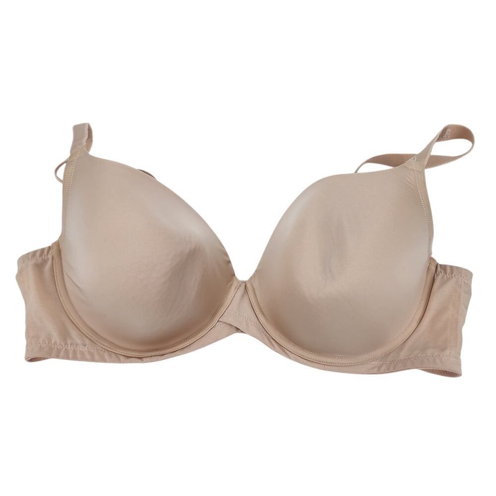 Torrid Rose Dust Beige Nude Plunge Lightly-Lined Smooth Underwire Bra Size 42D
